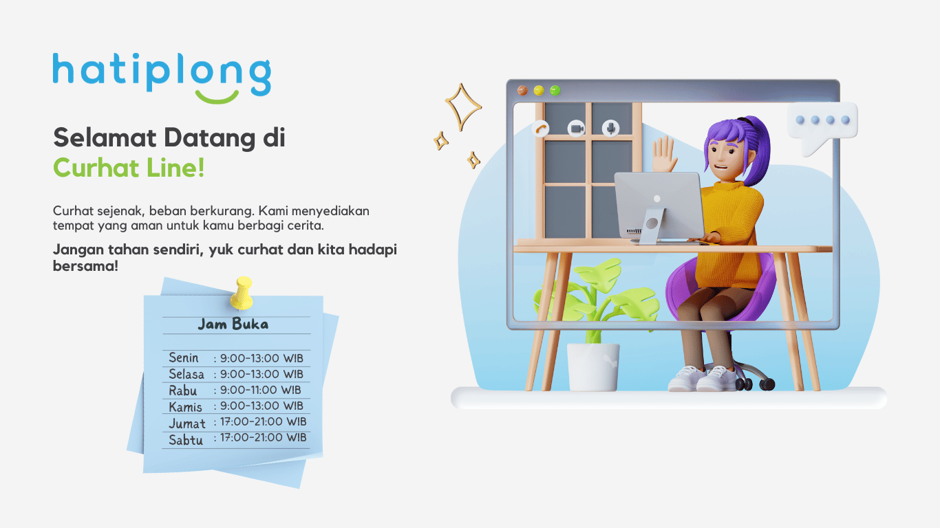 Curhat Line Landing Page Web New